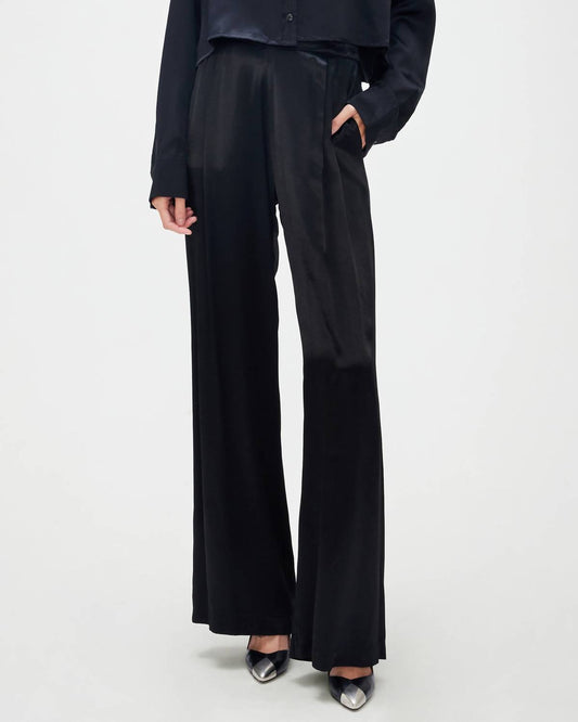 Enza Costa - Pleated Satin Pant