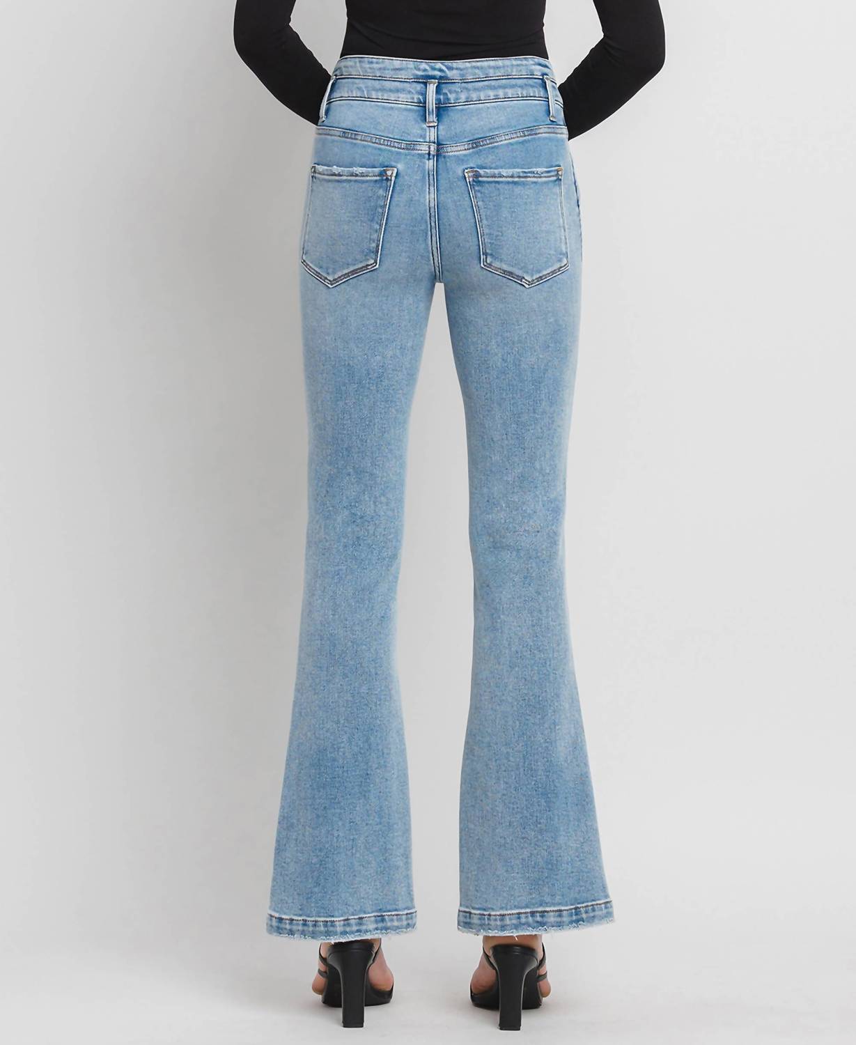 Flying Monkey - Cora High Rise Split Hem Jeans