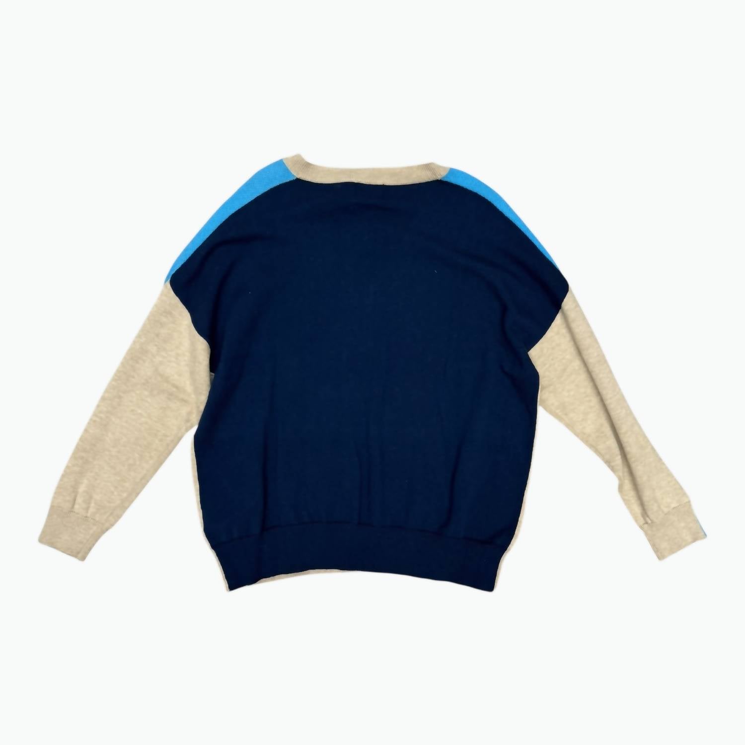 Wispr - Women's Summer Stripe Up V Neck Sweater
