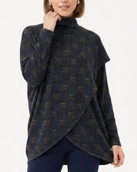 Nally & Millie - Abstract Circle Crossover Top