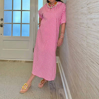 Adrienne - Blakely Seer Gingham Dress