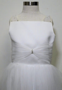 Tha Canadian Profile - Girl's Tulle And Satin With Double Ruffle Skirt Communion Dress