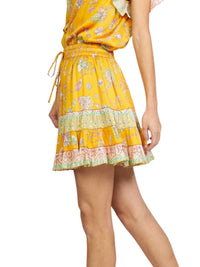 Current Air - Border Printed Elastic Waisted Skirt