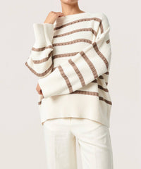Soaked In Luxury - Ravalina Stripes Casual Fit Pullover