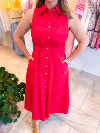 Entro - Sleeveless Midi Dress