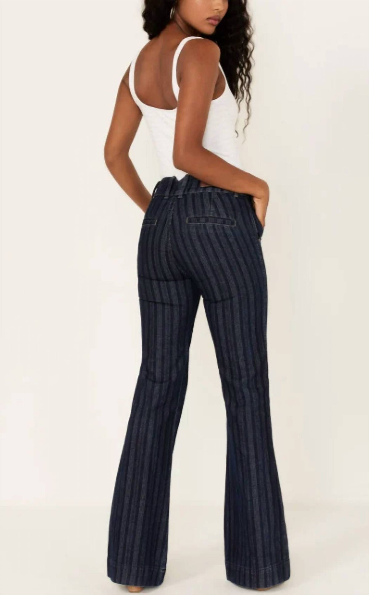 Rock & Roll Denim - Jacquard High Rise Trouser