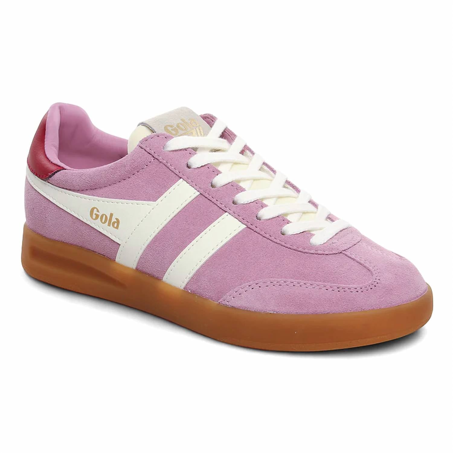 Gola Women's Cyclone Trainer Sneakers in candy off white deep red gum - women's sneaker