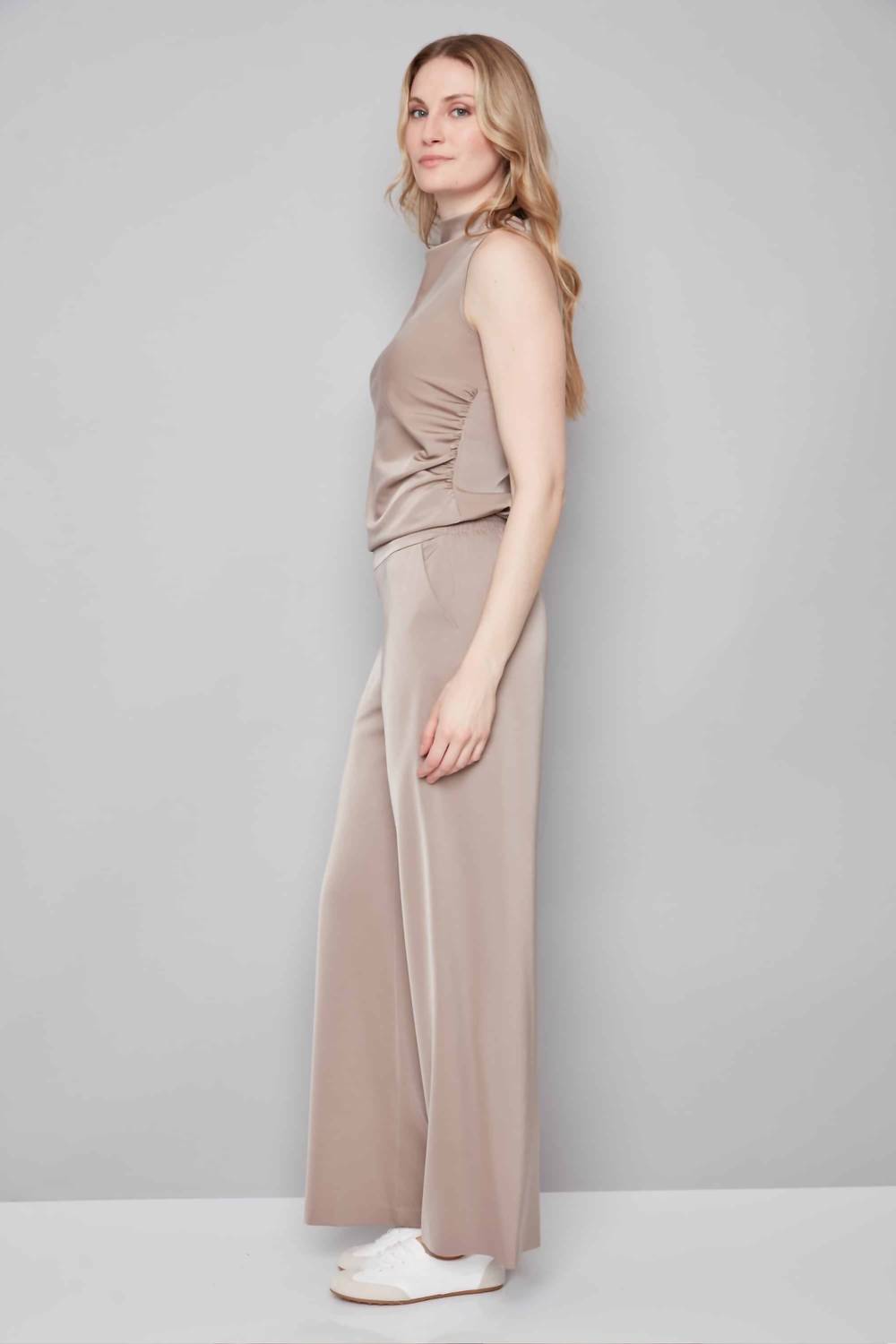 I Love Tyler Madison Wide Leg Pant in almond - women's pants - alternate view