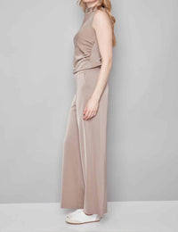 I Love Tyler Madison Wide Leg Pant in almond - women's pants - detail view