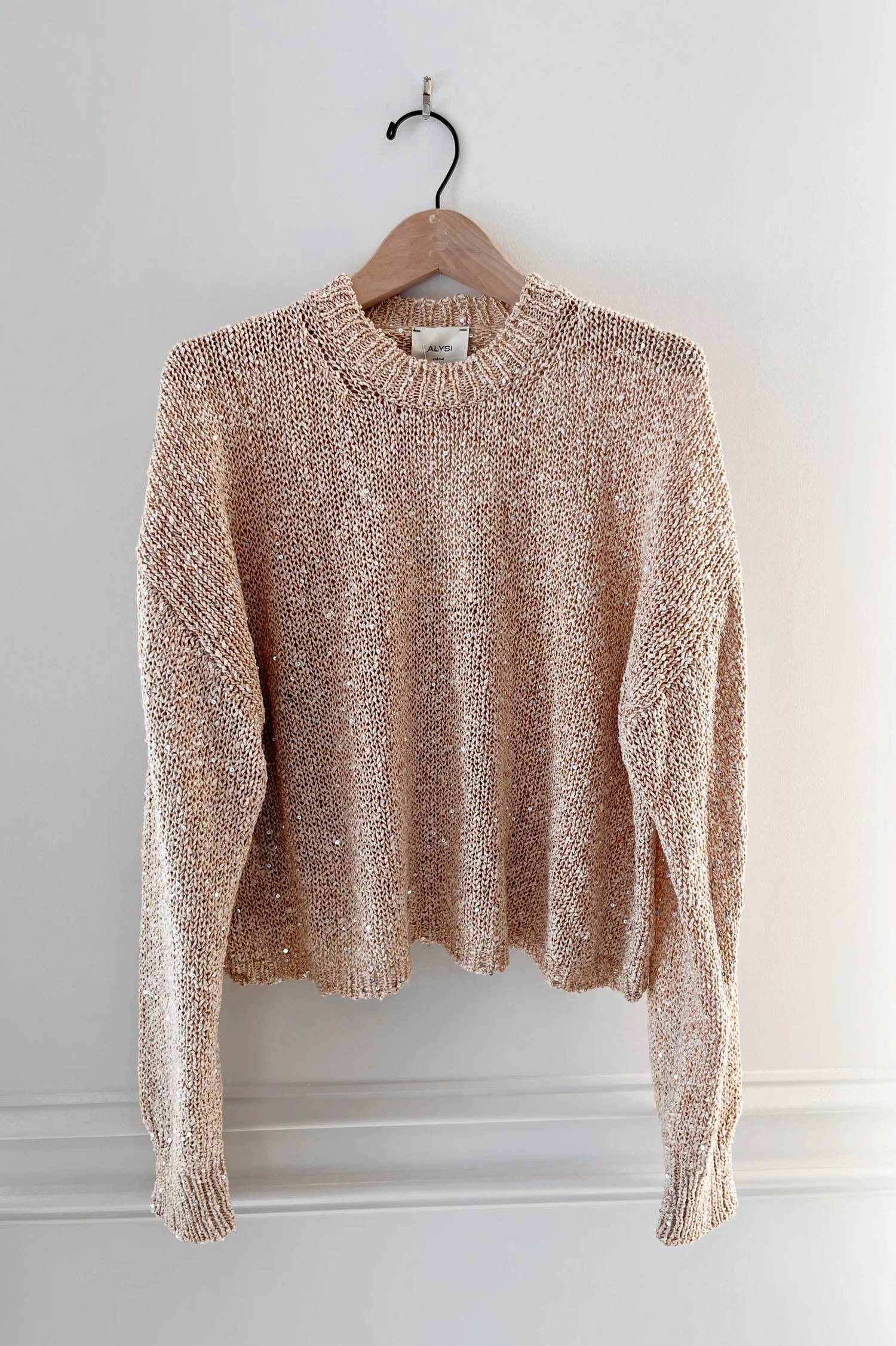 Alysi - Cotton Sequin Sweater