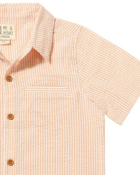 Me & Henry - Boy's Newport Seersucker Stripe Shirt