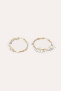 Completedworks - Women's Blast Off Pearl And White Topaz Vermeil Earrings