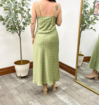 Sunday Edition - Polka Dot Satin Slip Dress