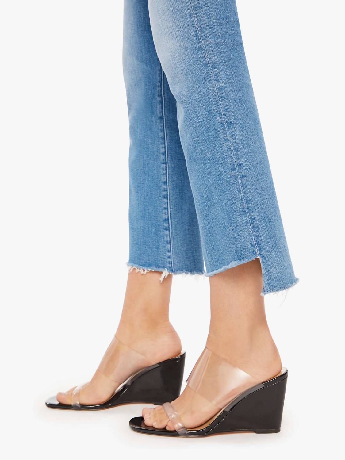 Mother - Insider Crop Step Fray Bootcut Jeans