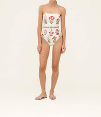 Agua By Agua Bendita - Ilusion Canna Strapless One-Piece Swimsuit