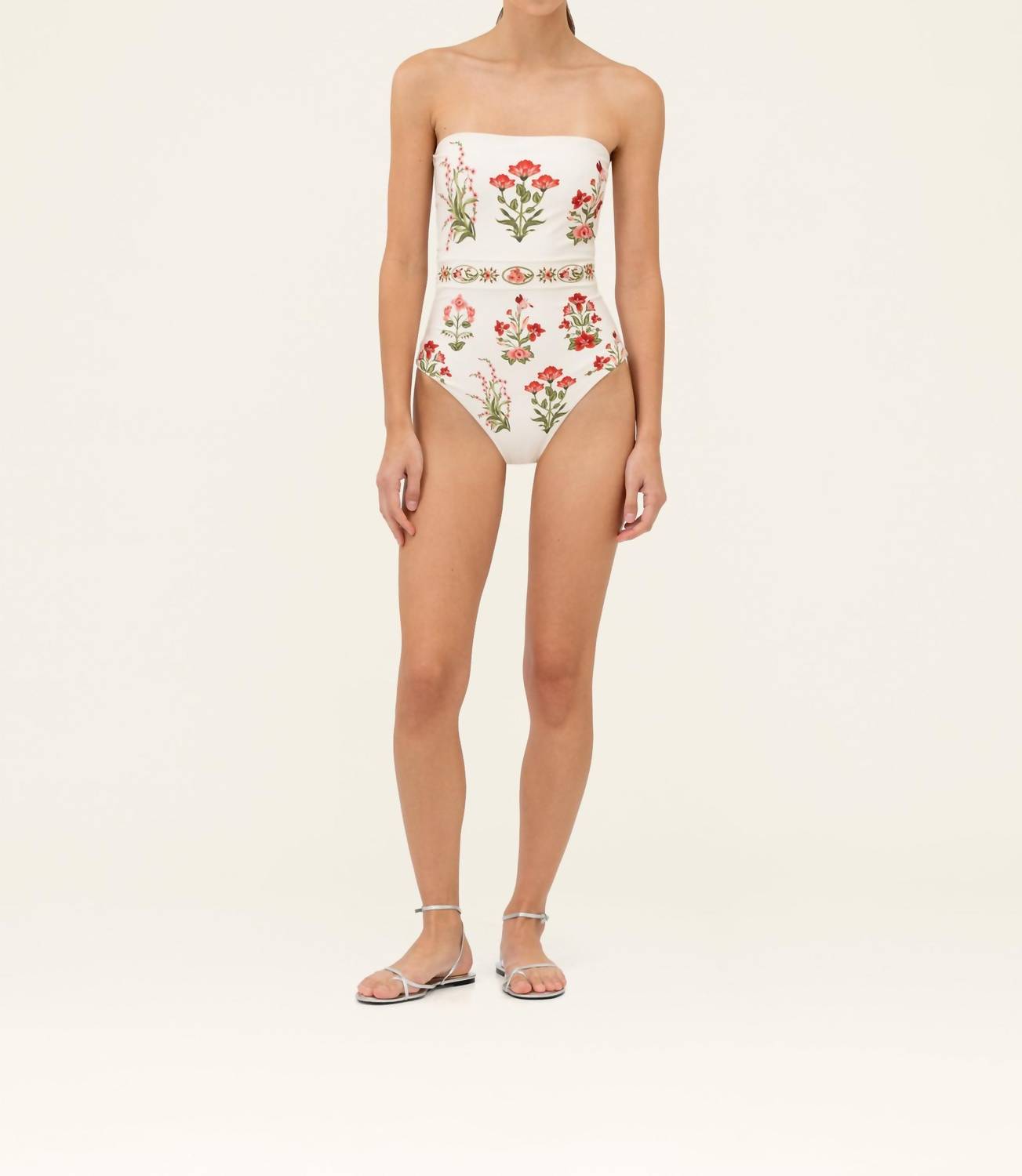 Agua By Agua Bendita - Ilusion Canna Strapless One-Piece Swimsuit