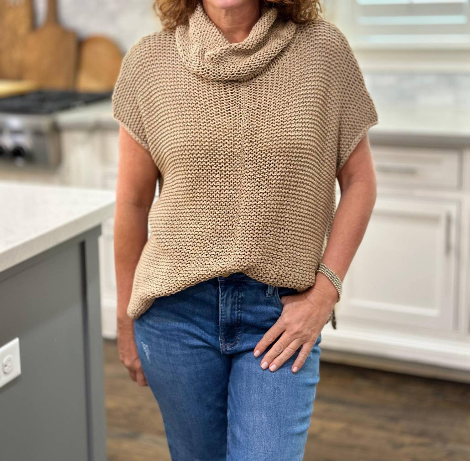 Wooden Ships - Tasha Cowl Neck Cotton Top