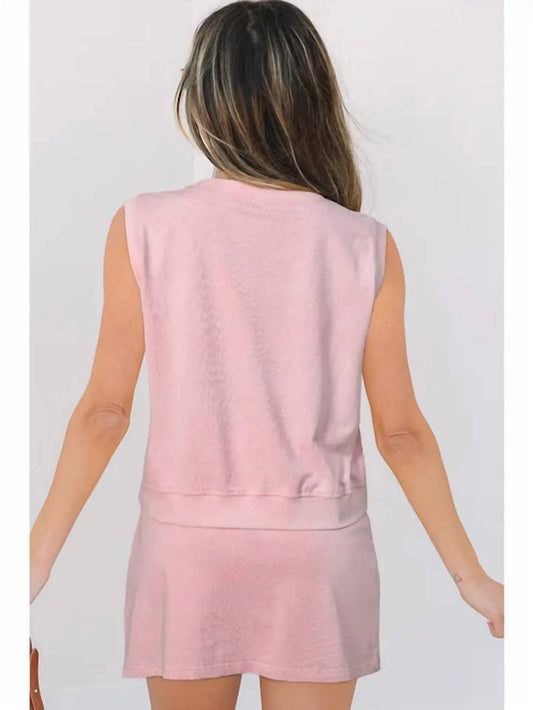 Jess Lea - Mineral Wash Tank Top & Split Skort Set