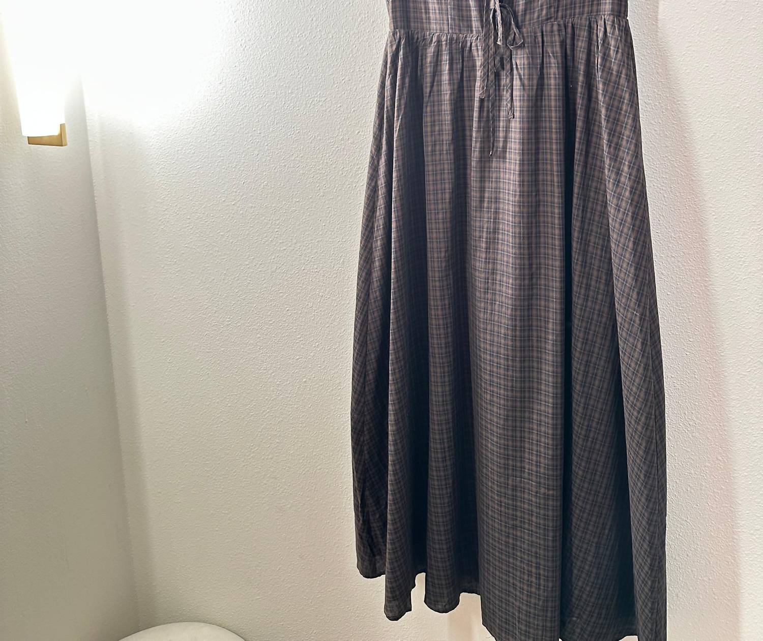 Needii - Women's Gingham Midi Dress