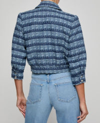 L'Agence - Jia Cropped Tweed Jacke