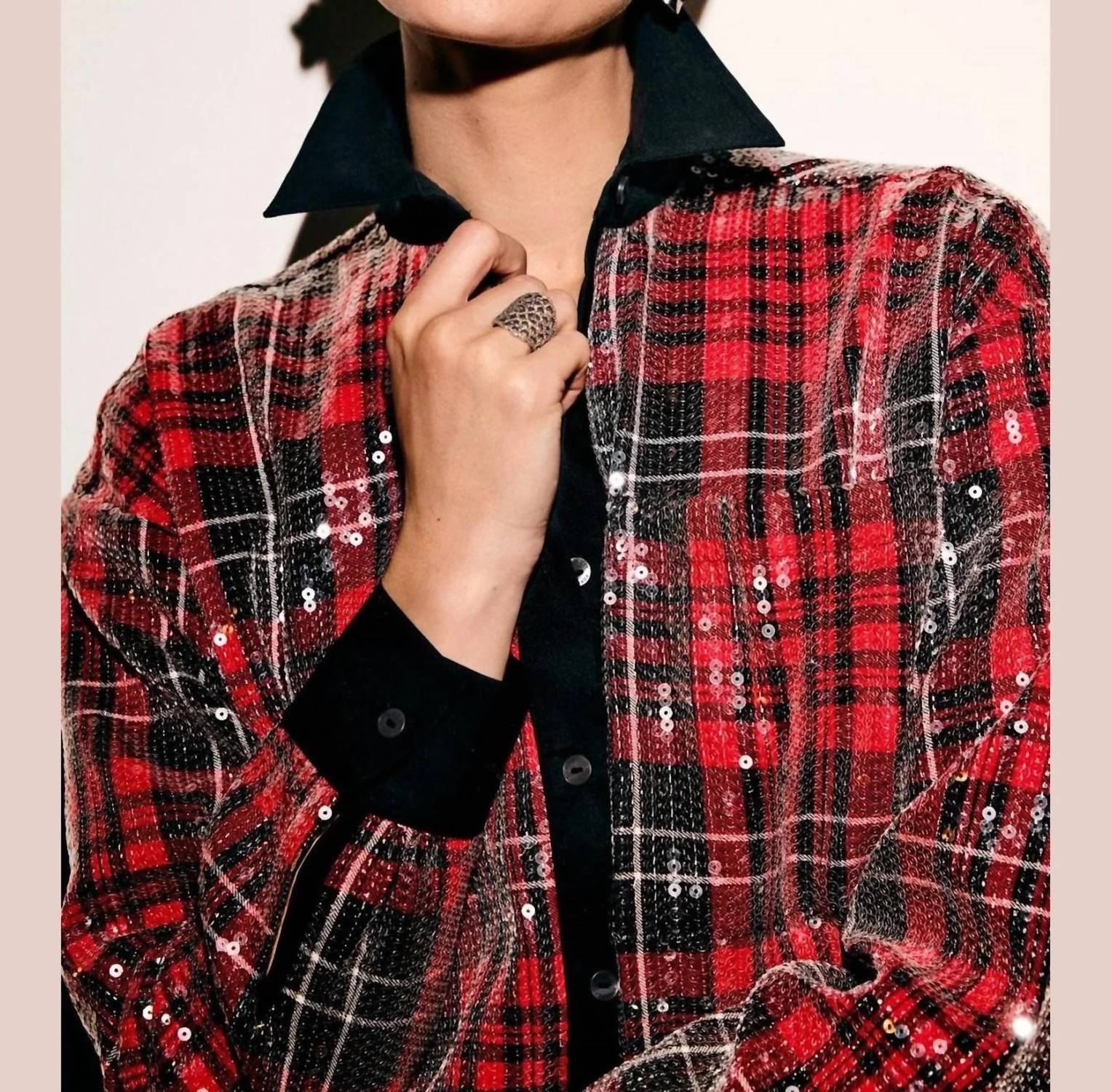 Foxcroft - Marina Sequined Shirt