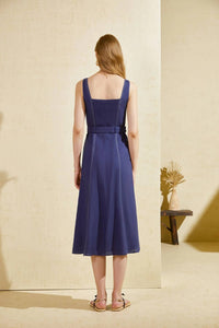 G.D.S. - Emily Linen Slip Midi Dress