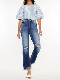 Kancan - High Rise Slim Straight Jeans