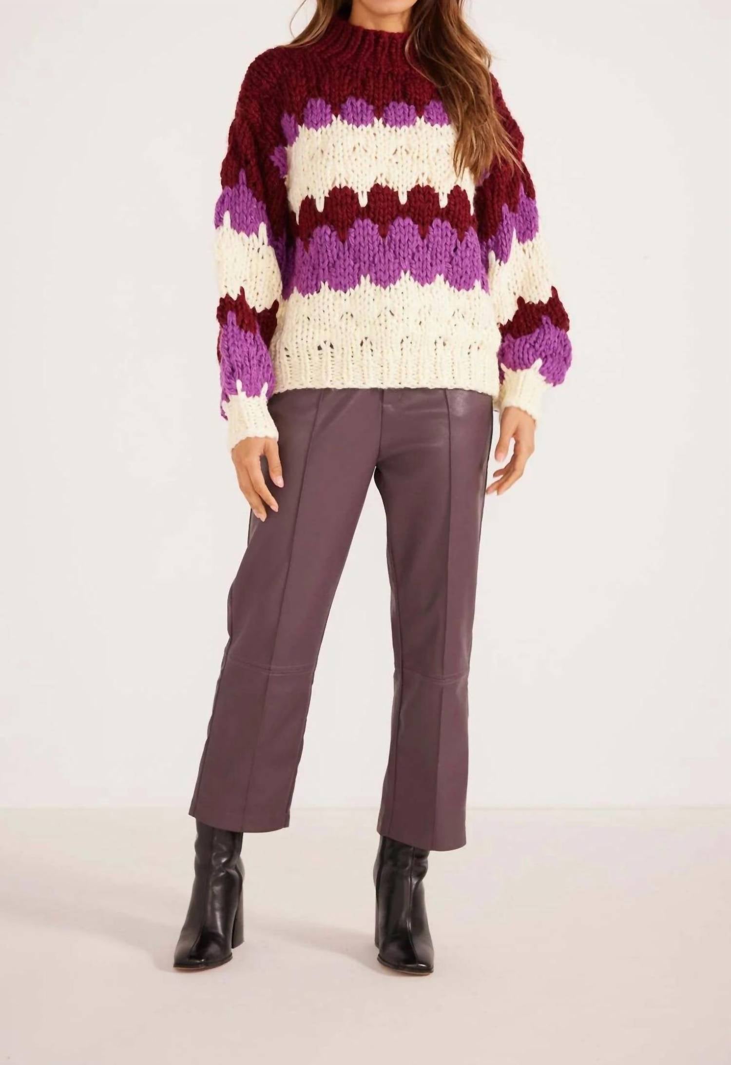 Minkpink - Margot Bobble Knit Sweater