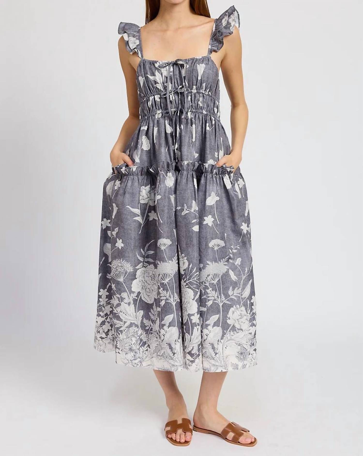En Saison - Sydney Floral-print Midi Dress