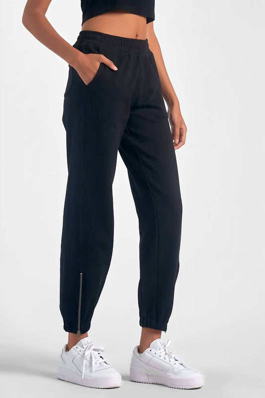 Elan - Ankle Zipper Relaxed Jogger