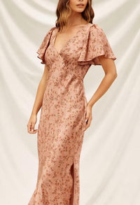 Dress Forum - Go Get Em Flutter Sleeve Midi Dress