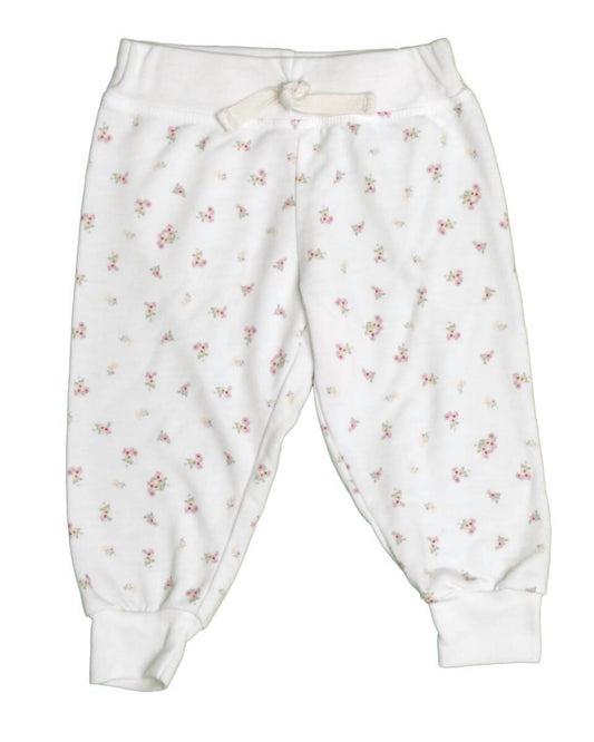 Cozii - Girl's Sweat Pant with Rib Cuff 31 Petite Floral