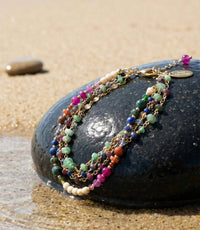 Anne Vaughan - Women's Multistrand Gemstone Bracelet