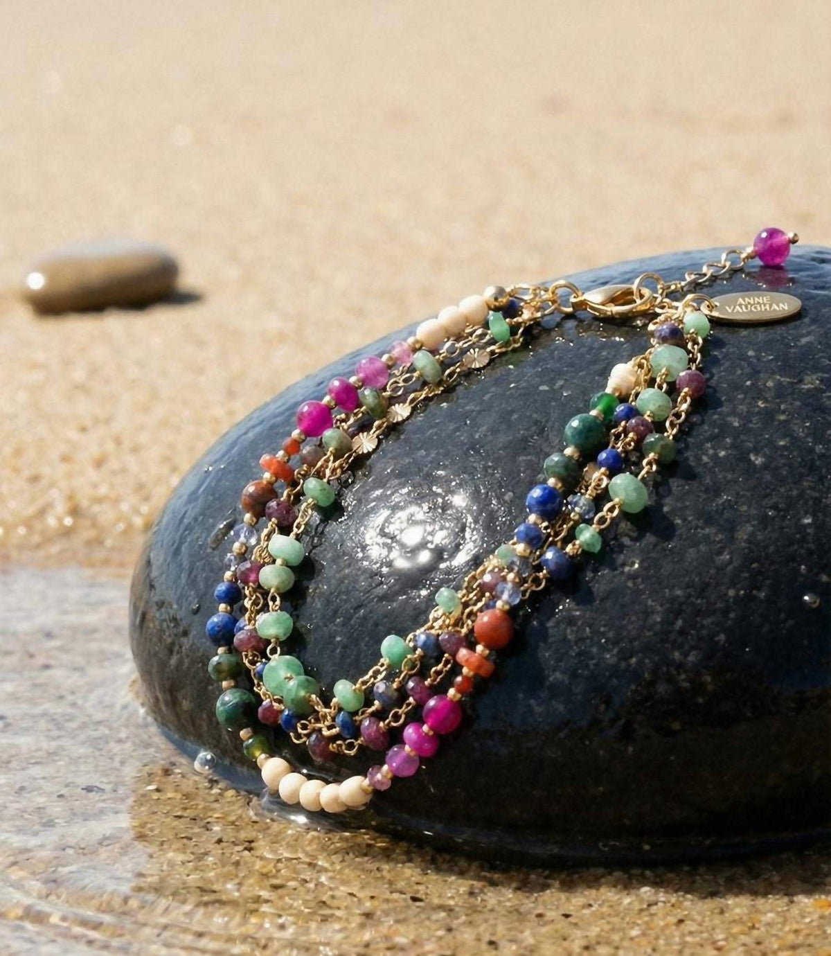 Anne Vaughan - Women's Multistrand Gemstone Bracelet
