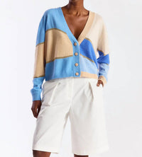 Brodie Cashmere - Abstract Scenic Cardigan