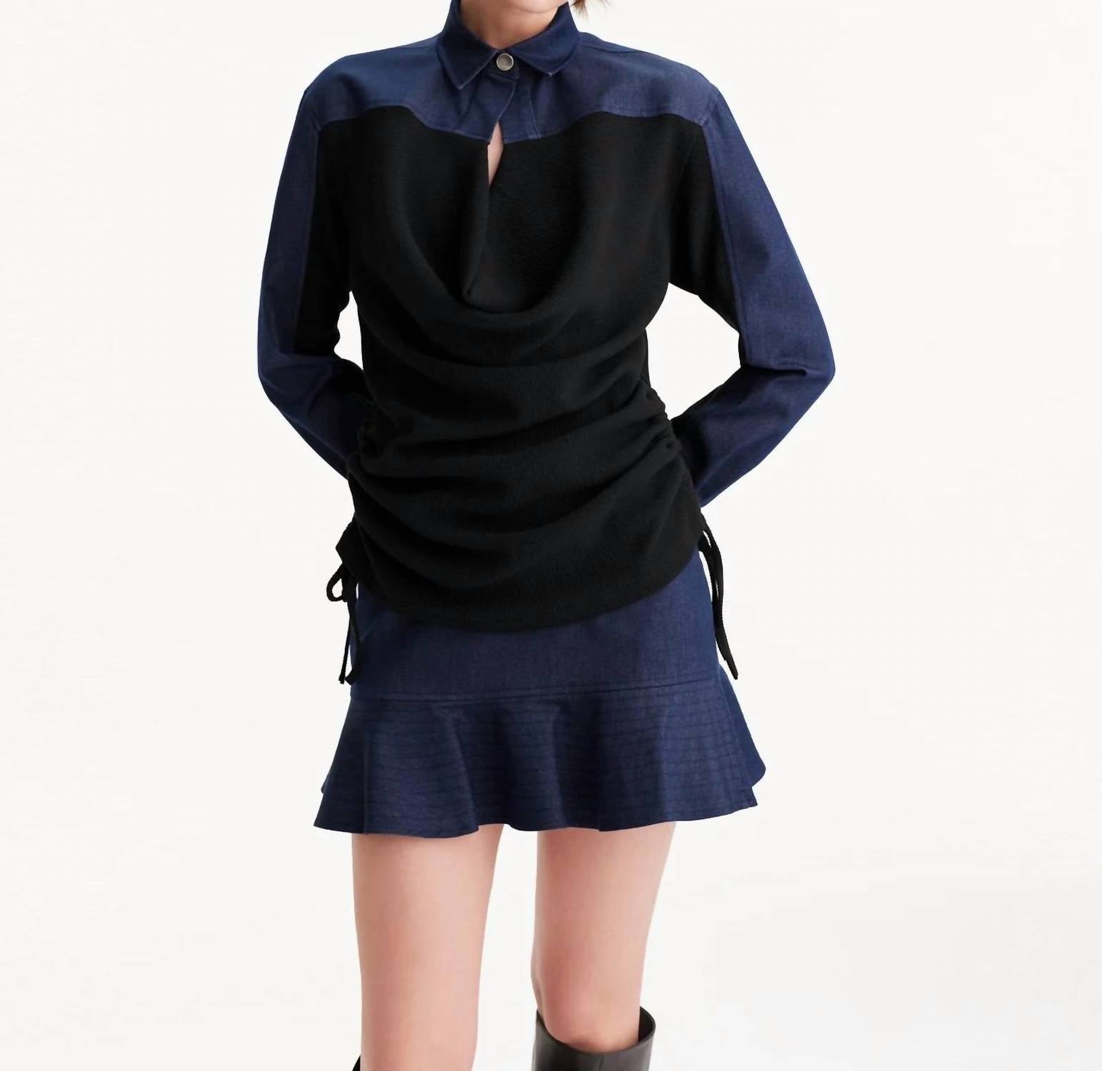 Theo The Label - Women's Demeter Trapunto Hem Skirt