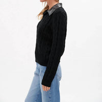 Six/Fifty - Chiara Cable V-neck Top