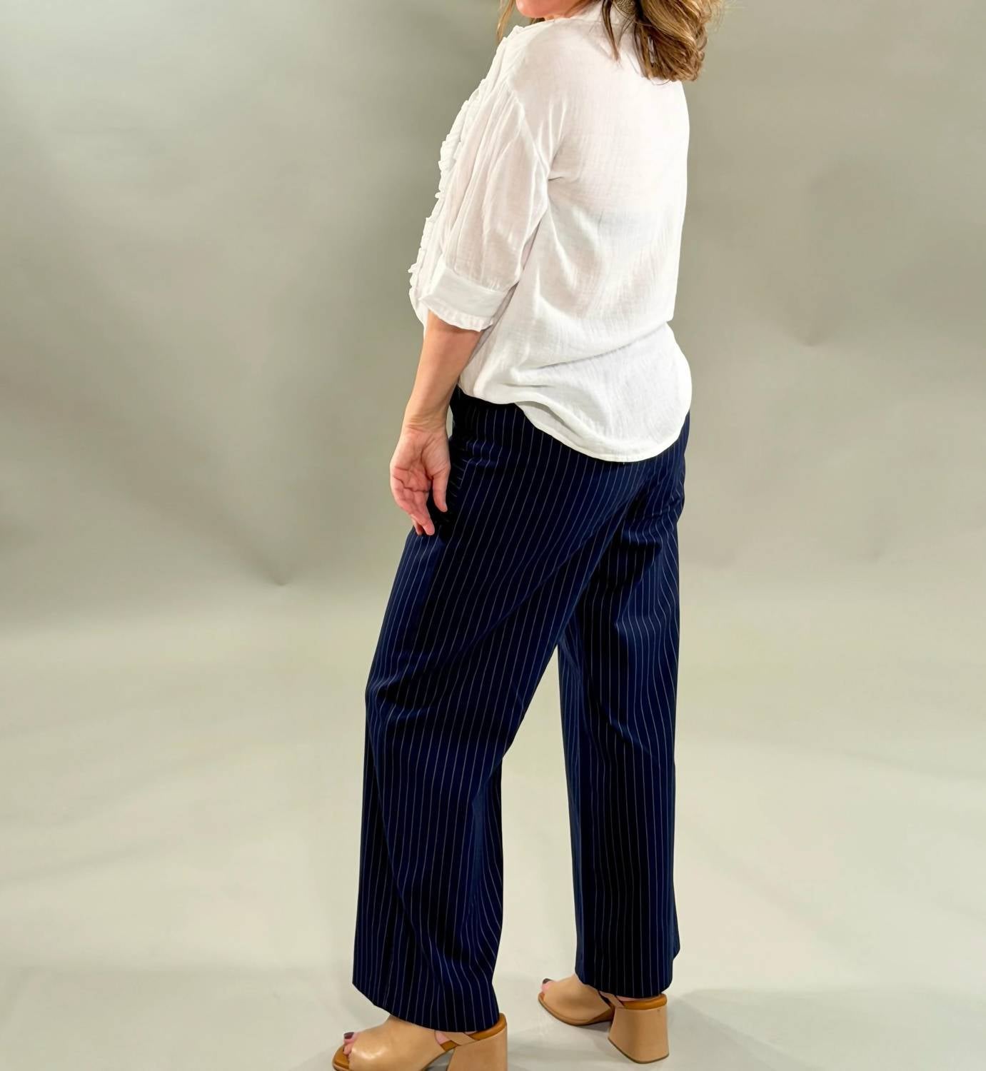 Fifteen Twenty - Pinstripe Straight Leg Pants