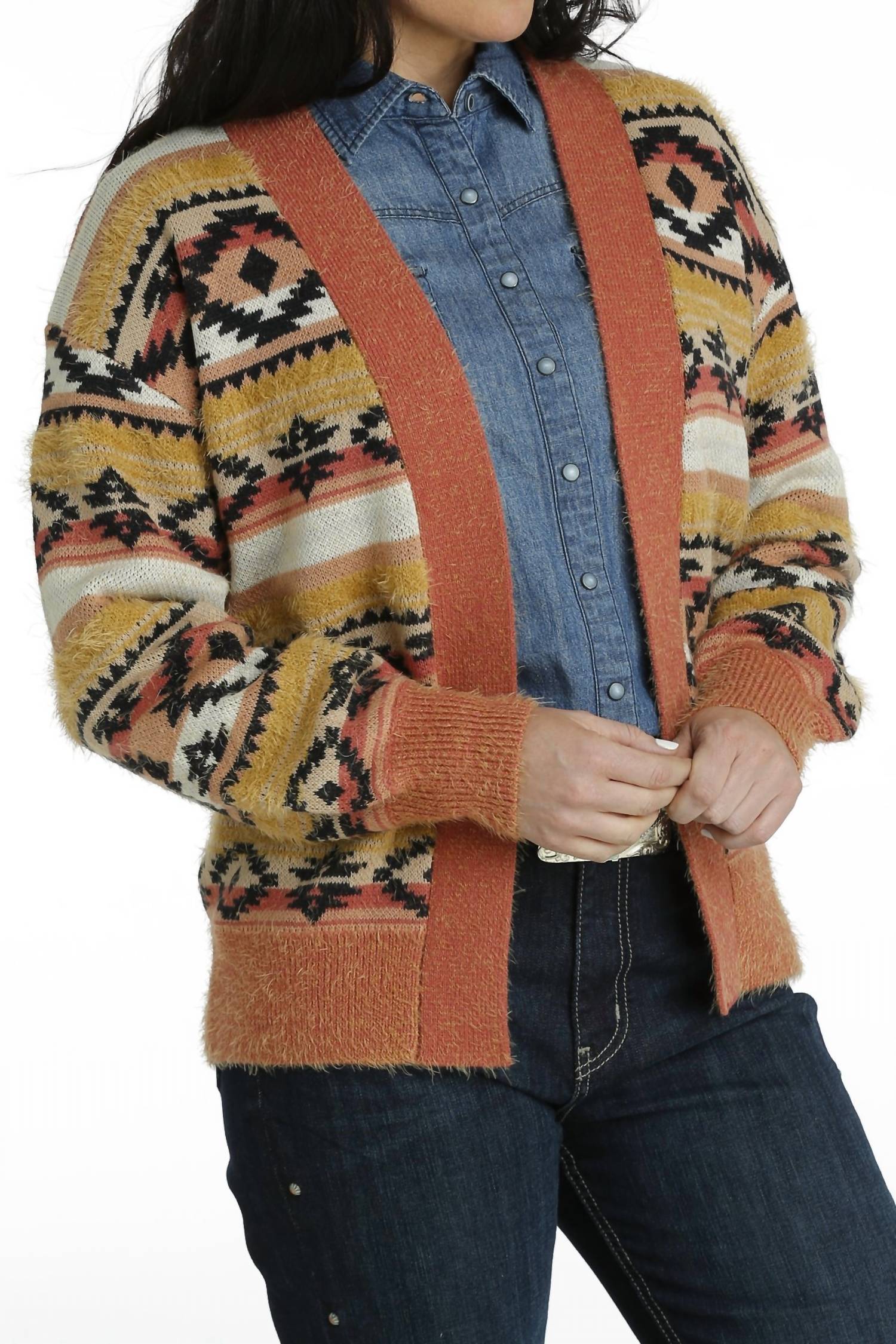 Cruel Girl - Women's Eyelash Sweater Knit Cardigan