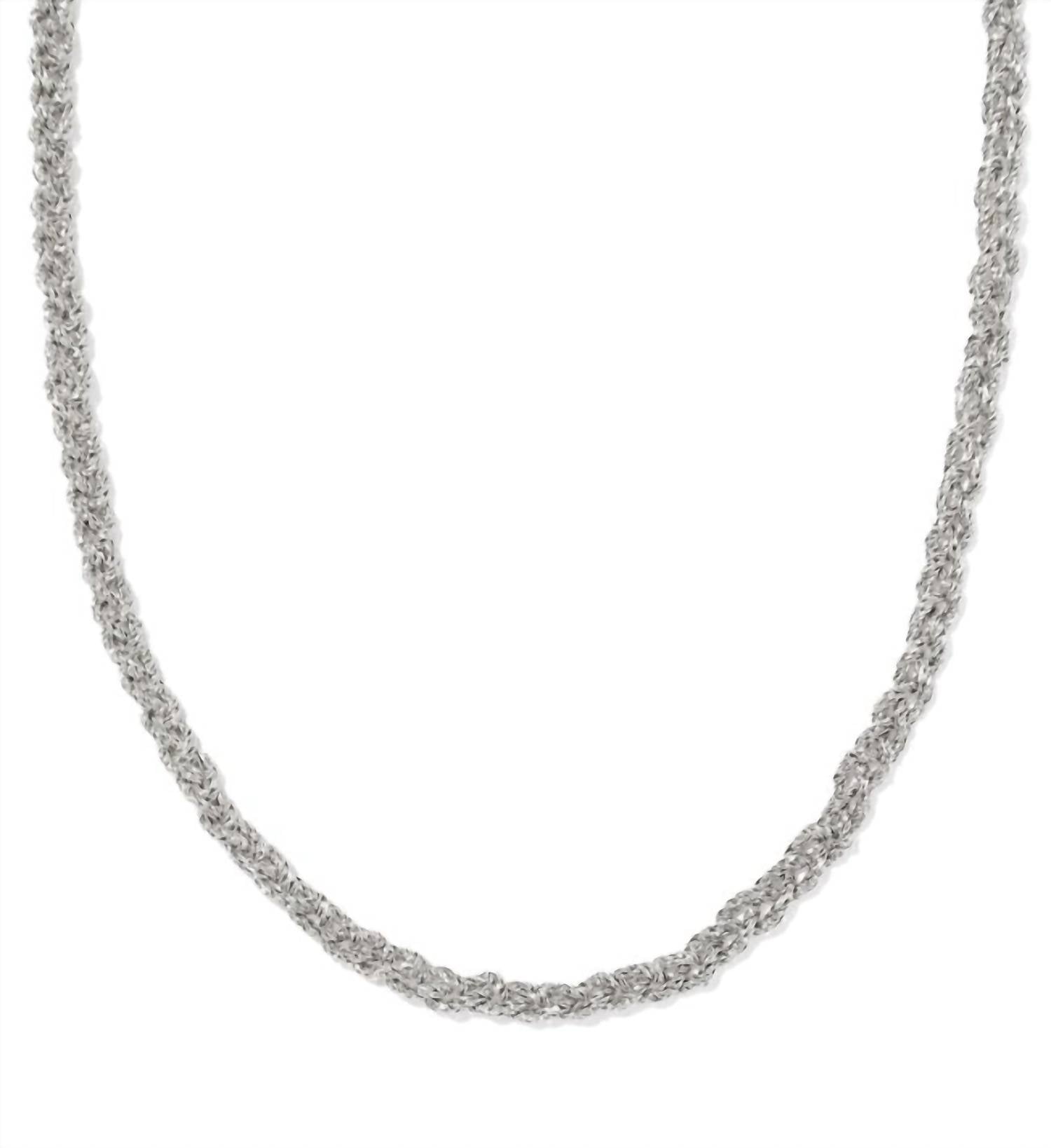 Kendra Scott Women's Gabriella Braided Chain Necklace in silver - women's jewelry