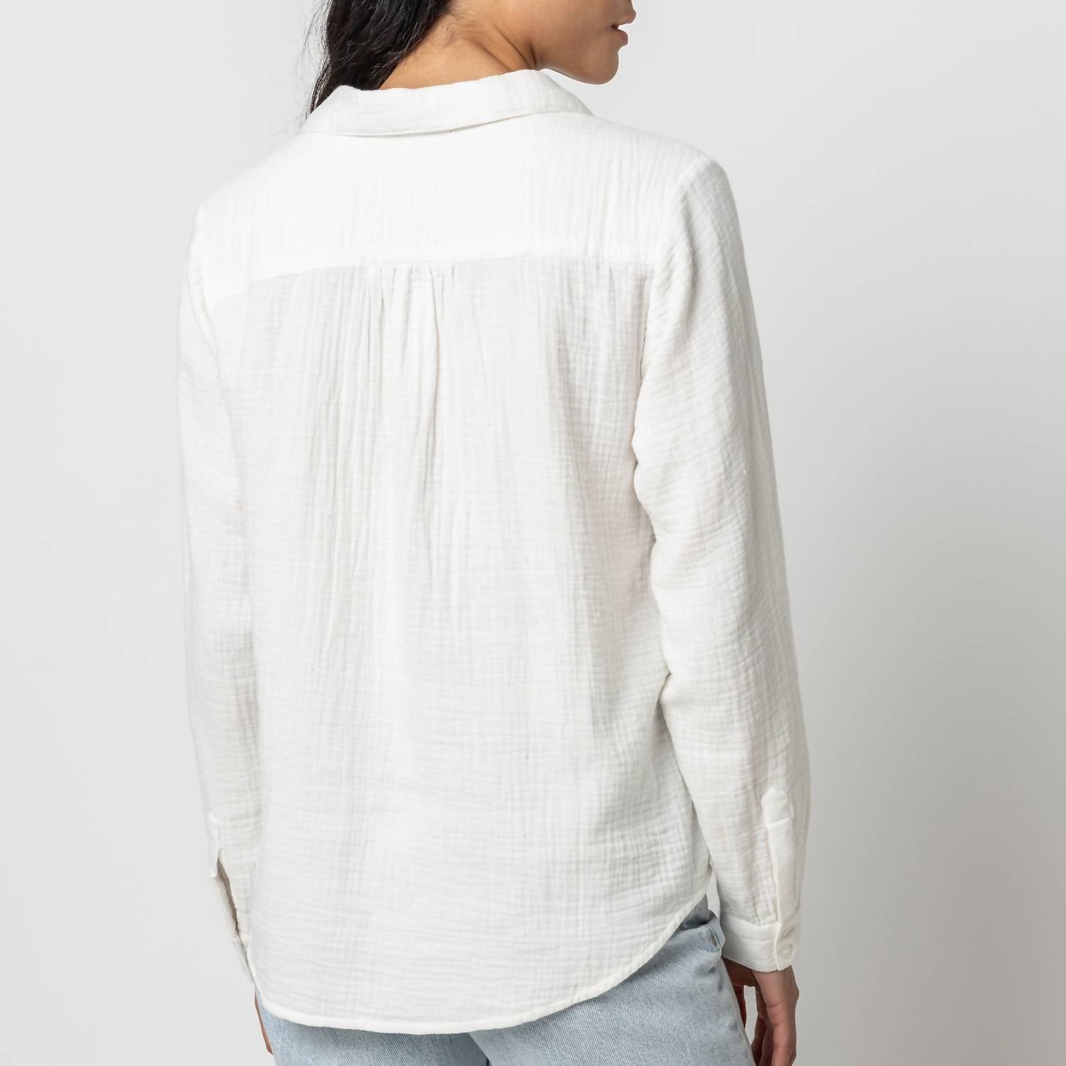 Lilla P - Long Sleeve Button Down Top