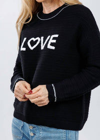 Pure Amici - Love Crew Neck Sweater