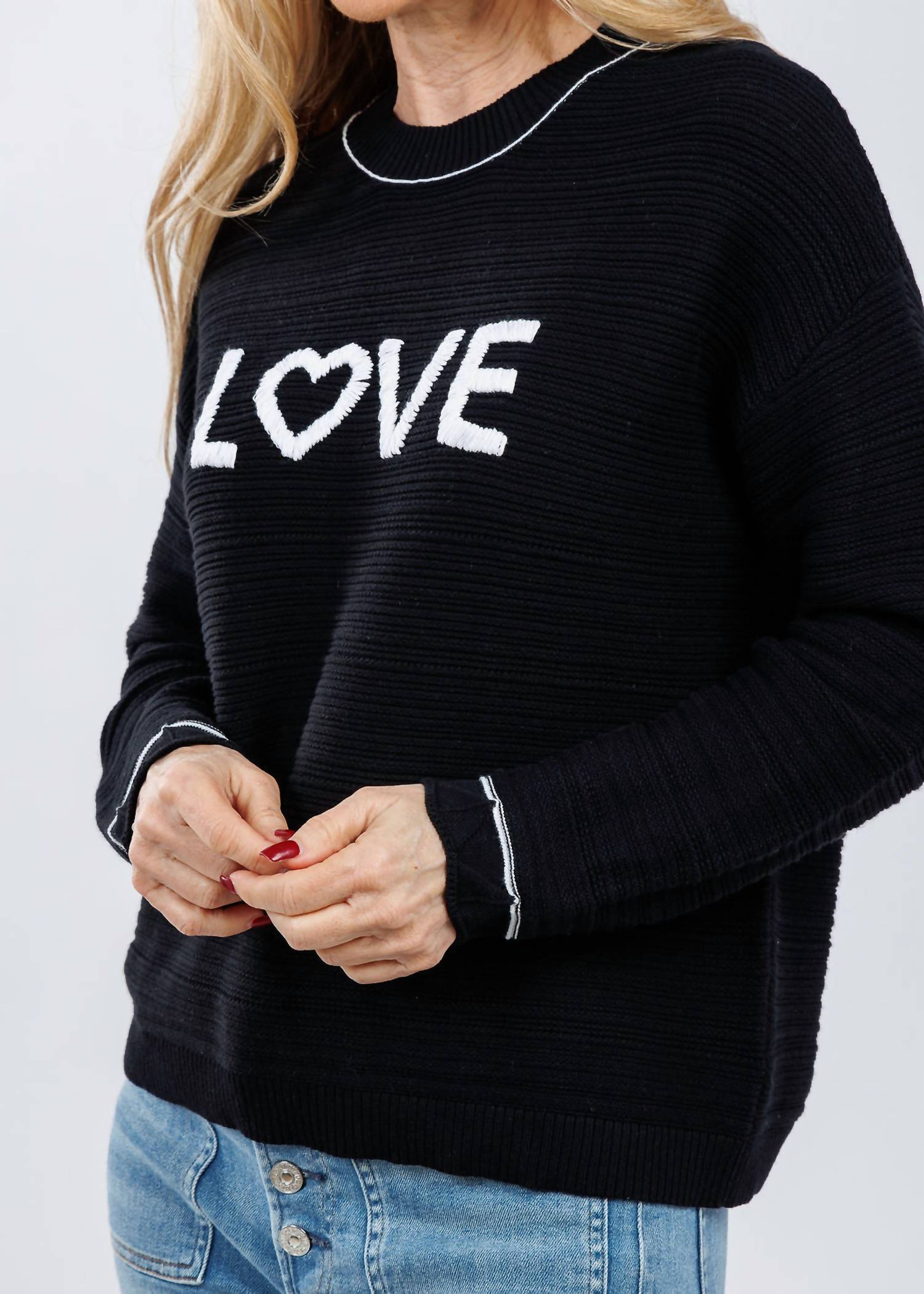 Pure Amici - Love Crew Neck Sweater