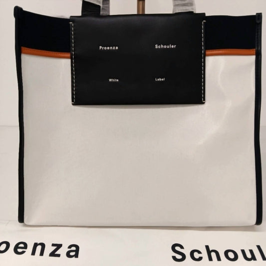 Proenza Schouler White Label - Women's Xl Morris Coated Canvas Tote Crimson Bag