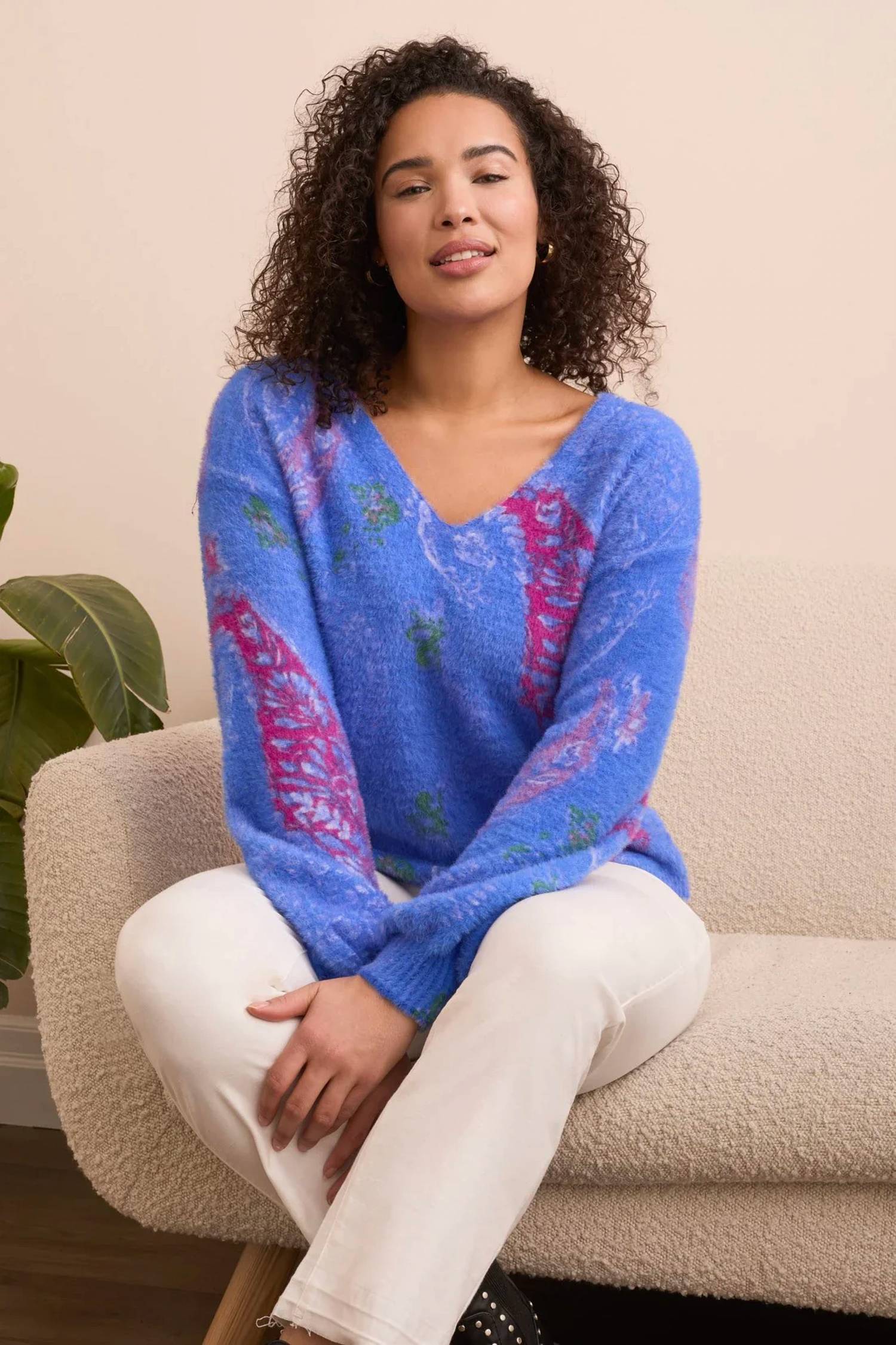 Tribal - Wendy Wear 2 Ways Front To Back Sweater