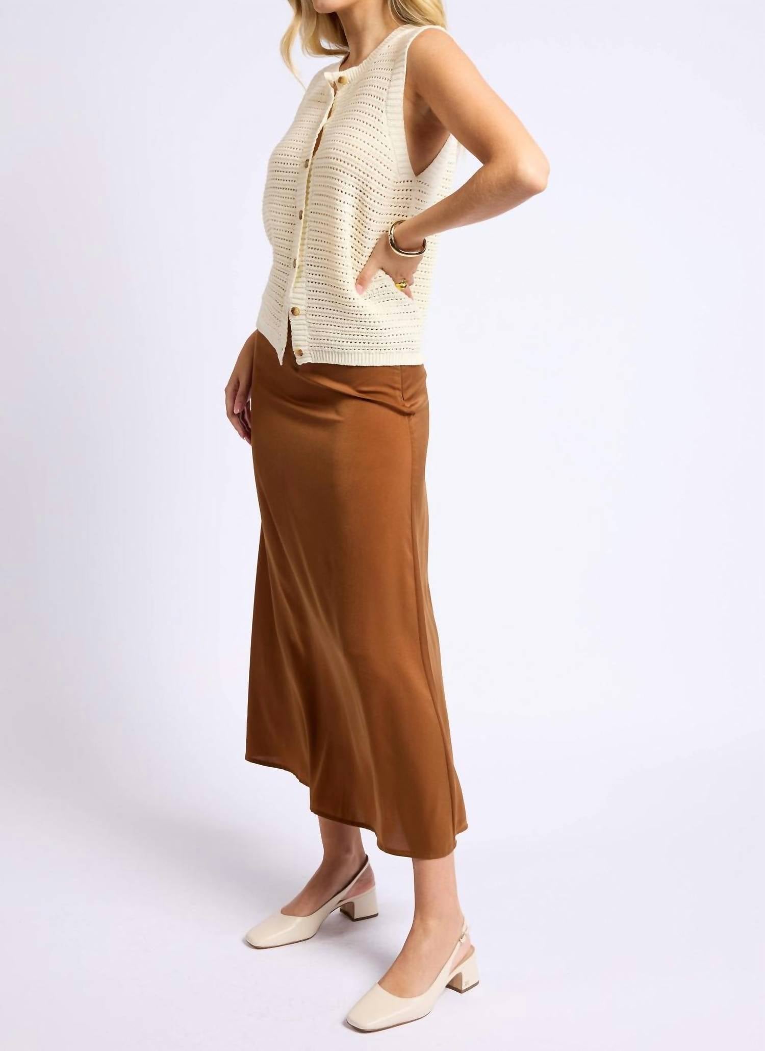 Sage The Label - Angel Heart Bias Maxi Skirt