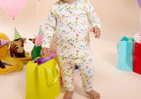magnetic me Boy's Magnetic Pajama Set in birthday babe - kids' sleepwear - detail view