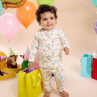 magnetic me Boy's Magnetic Pajama Set in birthday babe - kids' sleepwear - alternate view