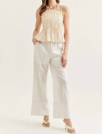 Entro - Dani Pleated Sleeveless Top