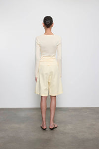 Enza Costa - FINE SUPIMA COTTON LONG SLEEVE CREW TOP